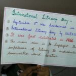 International Literacy Day being celebrated by classes 1st to 5th on 8th of September 2015.